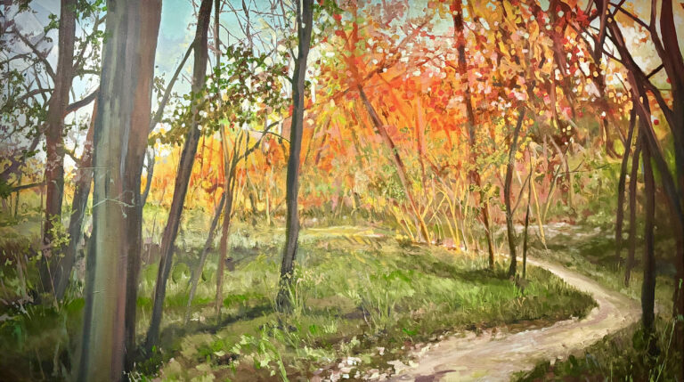 2. Fall's Late Afternoon Glow Leads the Way to the River
96x54
$8,450