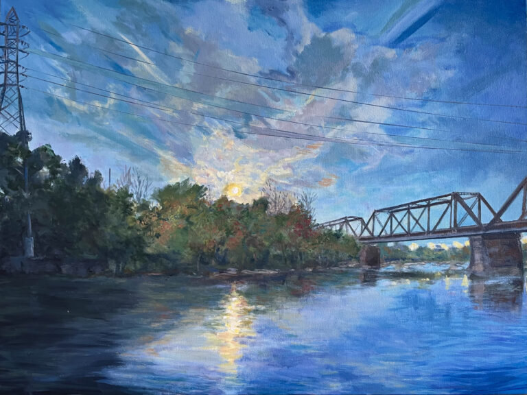 31. Waiting On A Train Through the Chill of Fall
40x30
$3,850